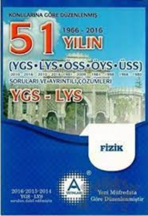 YGS-LYS Fizik 51 Yılın Soruları ve Ayrıntılı Çözümleri